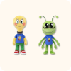 Martian And Lightbulb Plush 2PCS